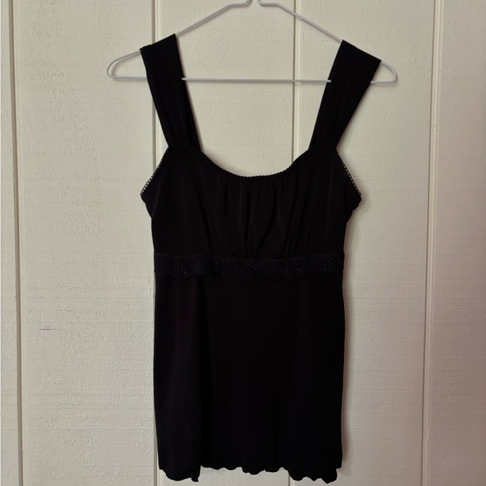 Vintage Iz Byer California Sleeveless Babydoll Top in Black Size M